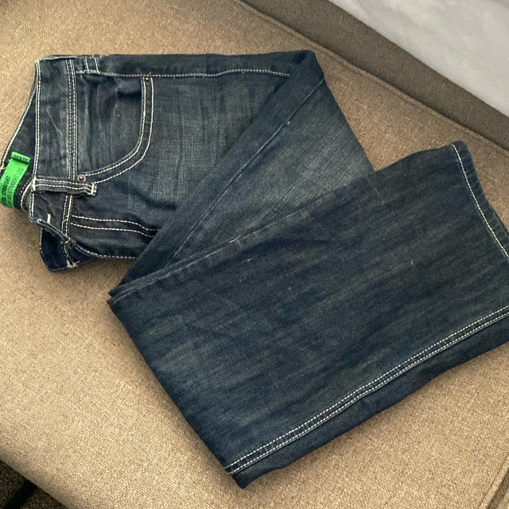 32x36 rock and roll denim blue jeans NWOT